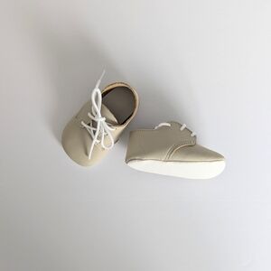 Cream Leather Baby Shoes
